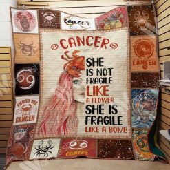 Cancer Horoscope Quilt Blanket