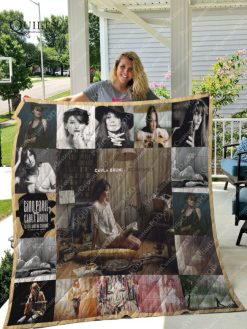 Carla Bruni Albums For Fans Collected Quilt Blanket