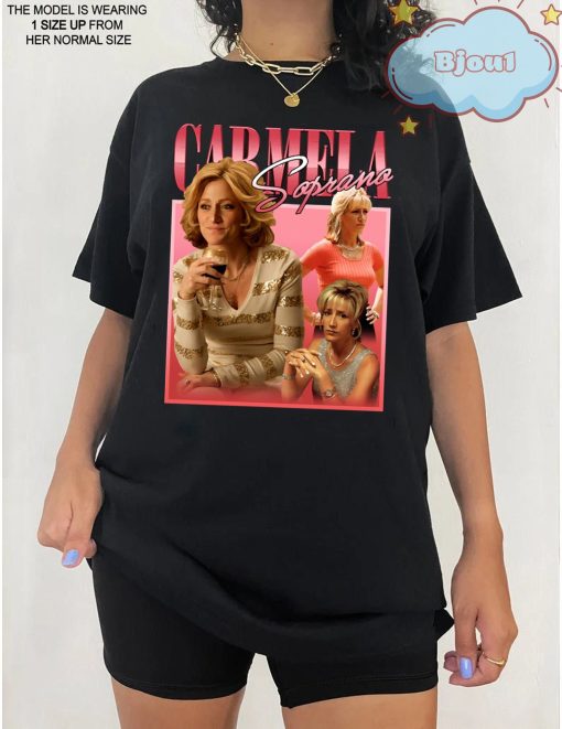 Carmela Soprano Vintage Merch Mafia Inspired Unisex T-Shirt