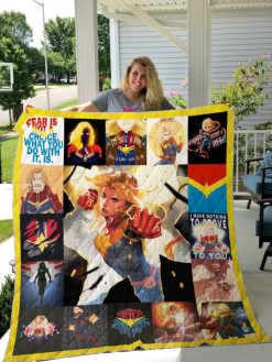 Carol Dan s Captain Marvel Plus Size Quilt Blanket