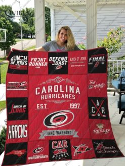 Carolina Hurricanes Collected Quilt Blanket