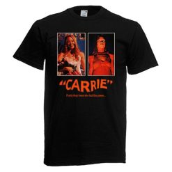 Carrie Horror Movie Mens Black Navy T-Shirt