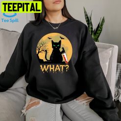 Cat What Halloween Unisex Sweatshirt