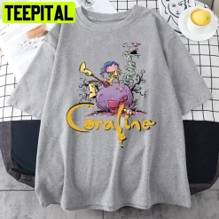 Catoon Style Coraline Halloween Trending Unisex T-Shirt