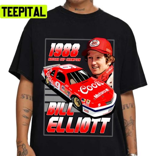 Champion 80s Style Retro Nascar Car Racing Bill Elliott Unisex T-Shirt