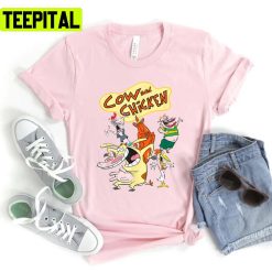 Characters In Cartoon Cow And Chicken Cartoon Unisex T-Shirt