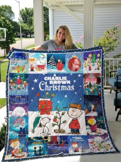 Charlie Brown Christmas Poster Co Quilt Blanket