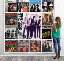 Cheap Trick Compilations Album Collection Quilt Blanket