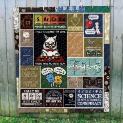 Chemistry Art Chemistry Is Like Cooking Chemistry Lo Quilt Blanket