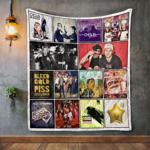 Cherub Album  Quilt Blanket