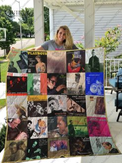 Chet Baker Albums For Fans Combined Quilt Blanket