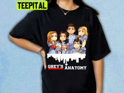 Chibi Art Greys Anatomy Tv Series Unisex Shirt