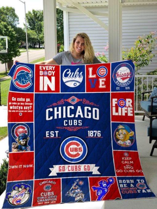 Chicago Cubs All Season Plus Size Quilt Blanket