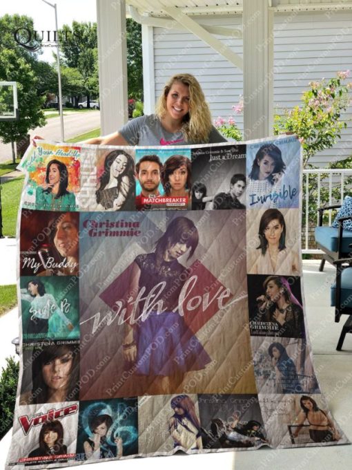 Christina Grimmie Albums For Fans Collected Quilt Blanket