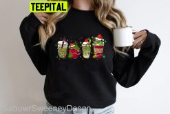 Christmas Halloween Grinch Coffee Drink Trending Unisex Shirt