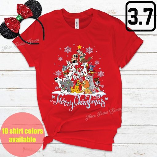 Christmas Puppy Cute Dog Lover Disney Unisex T-Shirt