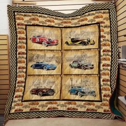 Classic Car Collection Quilt Blanket