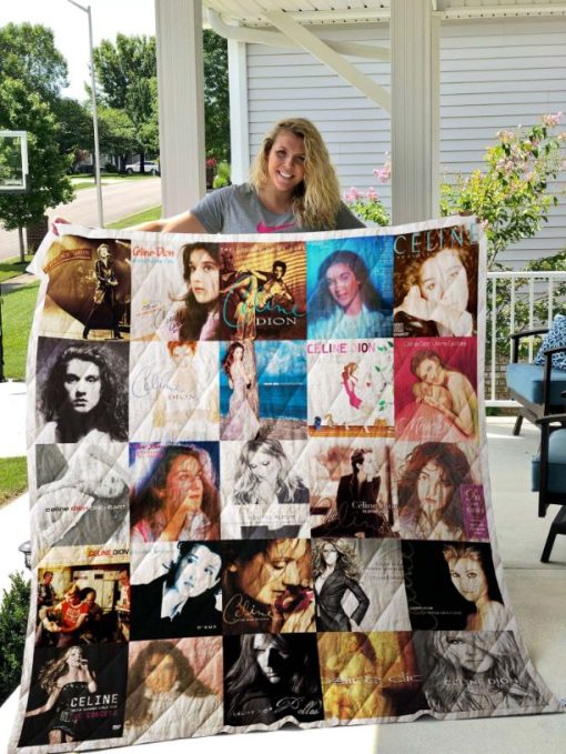 Cline Dion Albums Quilt Blanket