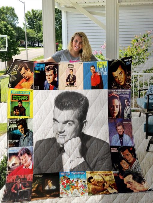 Conway Twitty Style Three Quilt Blanket