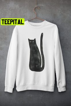 Cool Black Cat Unisex Sweatshirt