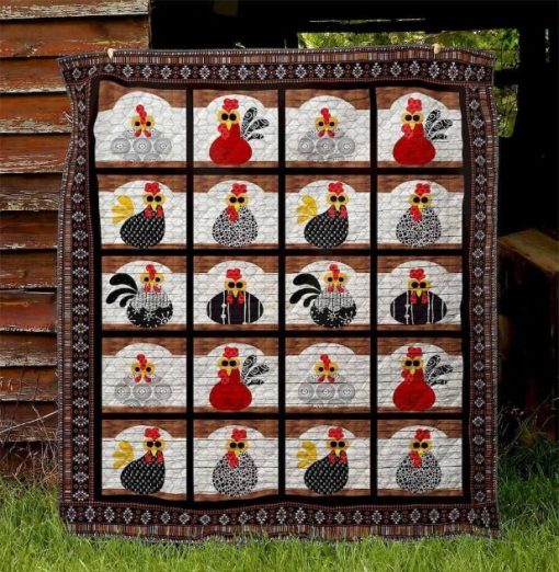 Cool Chicken Collection Quilt Blanket