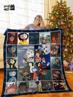 Coraline Poster Quilt Blanket