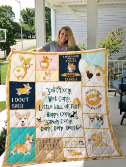 Corgi Quilt Blanket