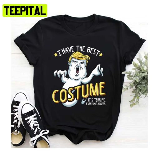 Costume Ghost Donald Trump Halloween Spooky Night Unisex Sweatshirt