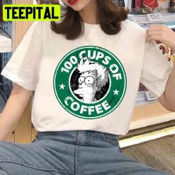 Cups Of Coffee Starbuck Logo Futurama Unisex T-Shirt