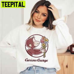 Curious George Flower Trending Unisex Sweatshirt