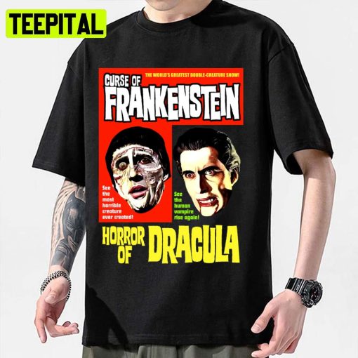 Curse Of Frankenstein Horror Of Dracula Halloween Spooky Night Unisex Sweatshirt