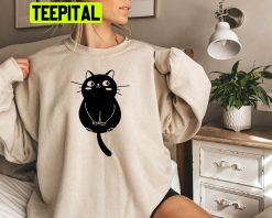 Cute Black Cat Unisex Sweatshirt