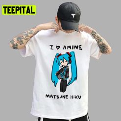 Cute Chibi Fanart Amine Fan Hatsune Miku Unisex T-Shirt