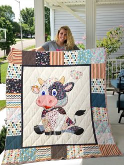 Cute Cow Quilt Blanket