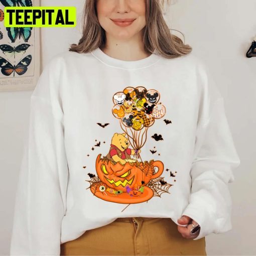 Cute Disney Teacup Bear Halloween Unisex Sweatshirt