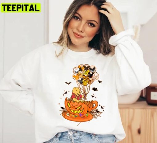 Cute Disney Teacup Bear Halloween Unisex Sweatshirt