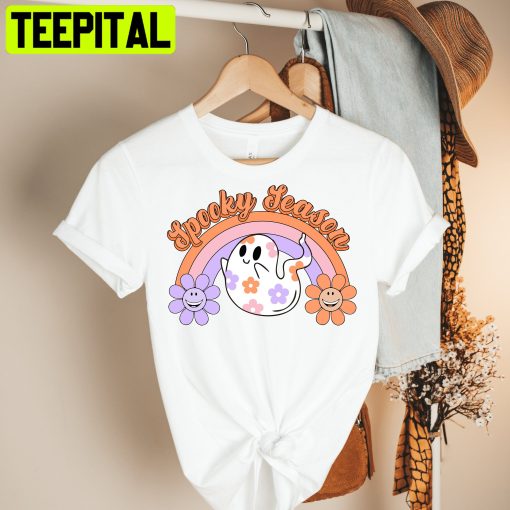 Cute Ghost Spooky Season Halloween Unisex T-Shirt