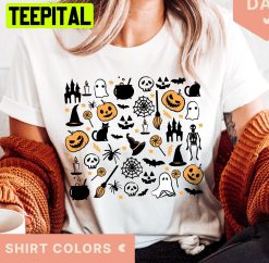 Cute Icon Halloween Theme Unisex T-Shirt