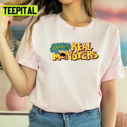 Cute Logo Design Ahh Real Monsters Unisex T-Shirt