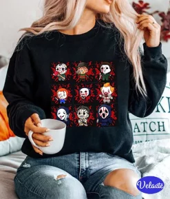 Cute Team Friends Horror Movie Disney Halloween New Art T-Shirt