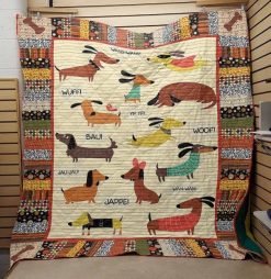 Dachshund Quilt Blanket