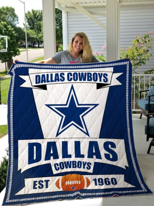 Dallas Cowboys Big Letter Quilt Blanket