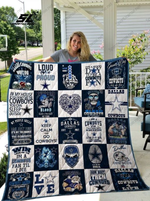 Dallas Cowboys Combine Quilt Blanket