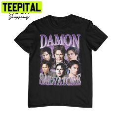 Damon Salvatore The Vampire Diaries Vintage Art Unisex T-Shirt