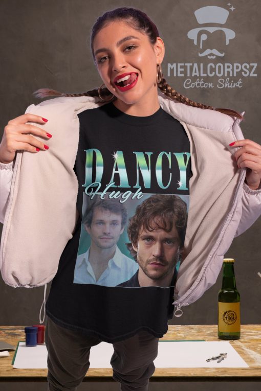 Dancy Hugh Inspired 90s Portrait Art Unisex T-Shirt