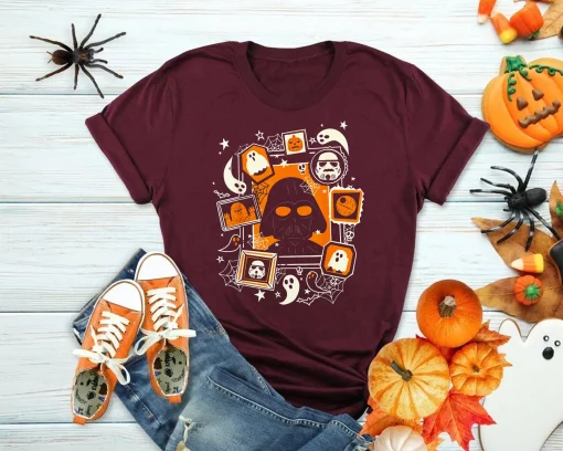 Darth Vader And Ghosts Halloween Disney And Pixar’s Holiday Star Wars Unisex T-Shirt