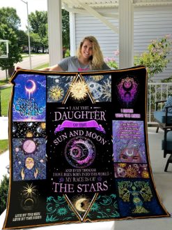 Daughter Of Sun And Moon My Race Is Of The Star Quilt Blanket