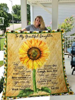 Daughter Sunflower Collection Quilt Blanket