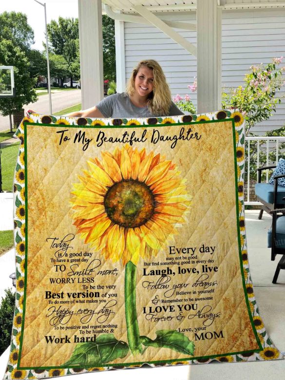 Daughter blanket best sale with sunflowers