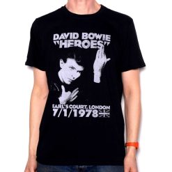 David Bowie Heroes Earls Court Concert Replica 100 Official Unisex T-Shirt